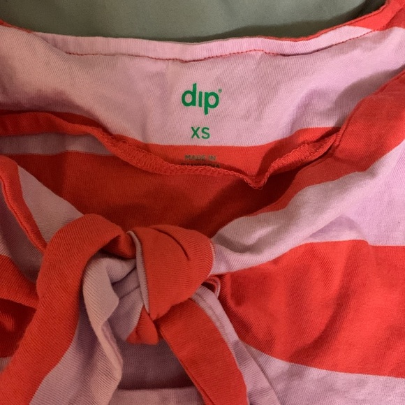 Red & Pink Striped Maxi Dress - EUC Size XS - Picture 6 of 6